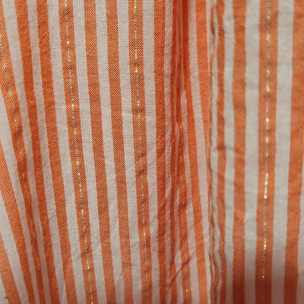 Striped Orange Women's Top - Picture 3 of 3
